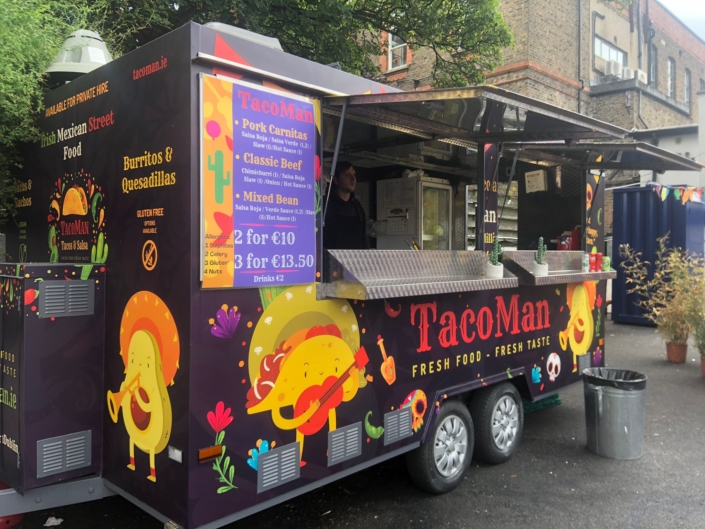 TacoMan Takaway Tacos in Dublin, Cherrywood, Mespil Rd., Sandyford.